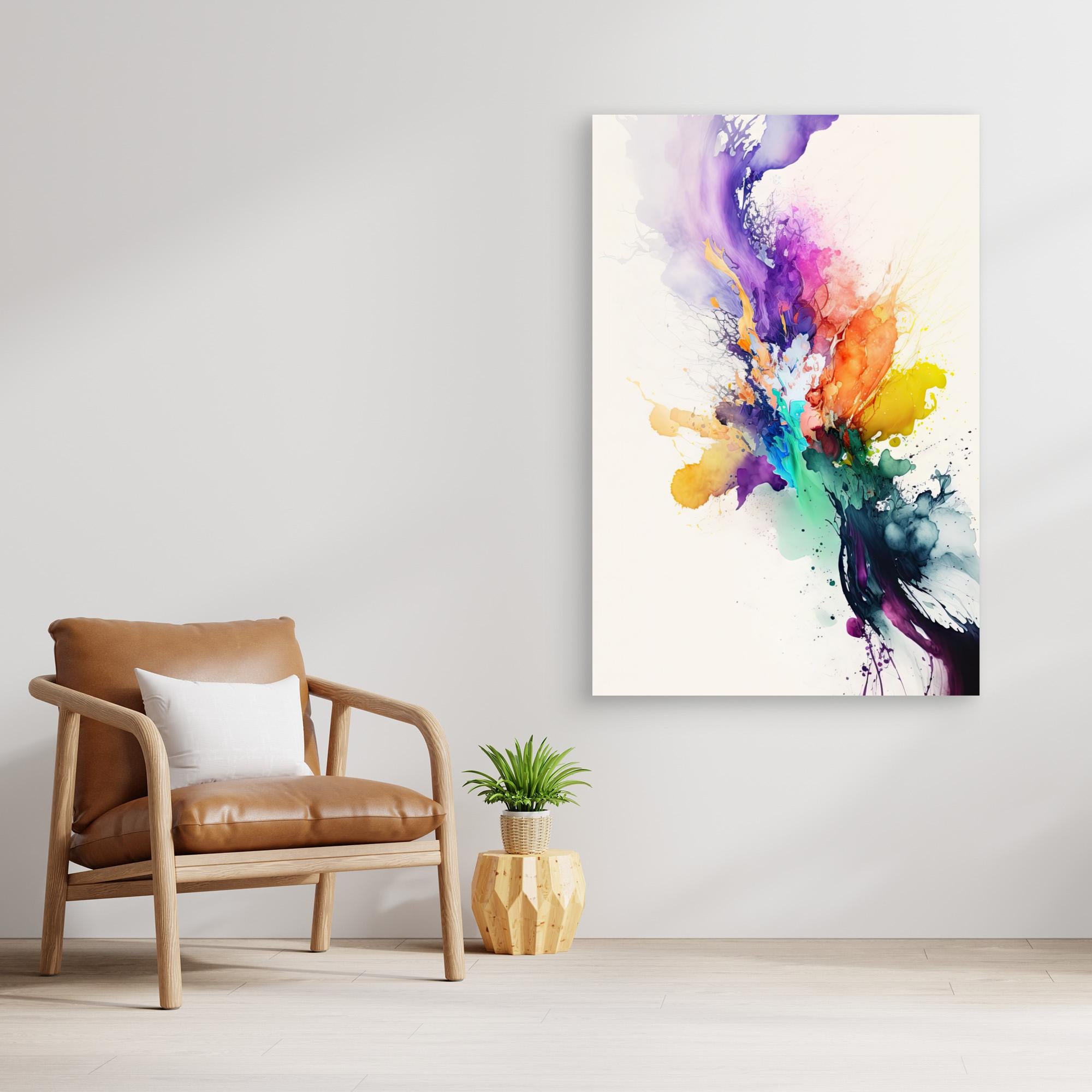 Drinking Vine canvas print - close-up detail of artwork texture and UV-protected colours.
