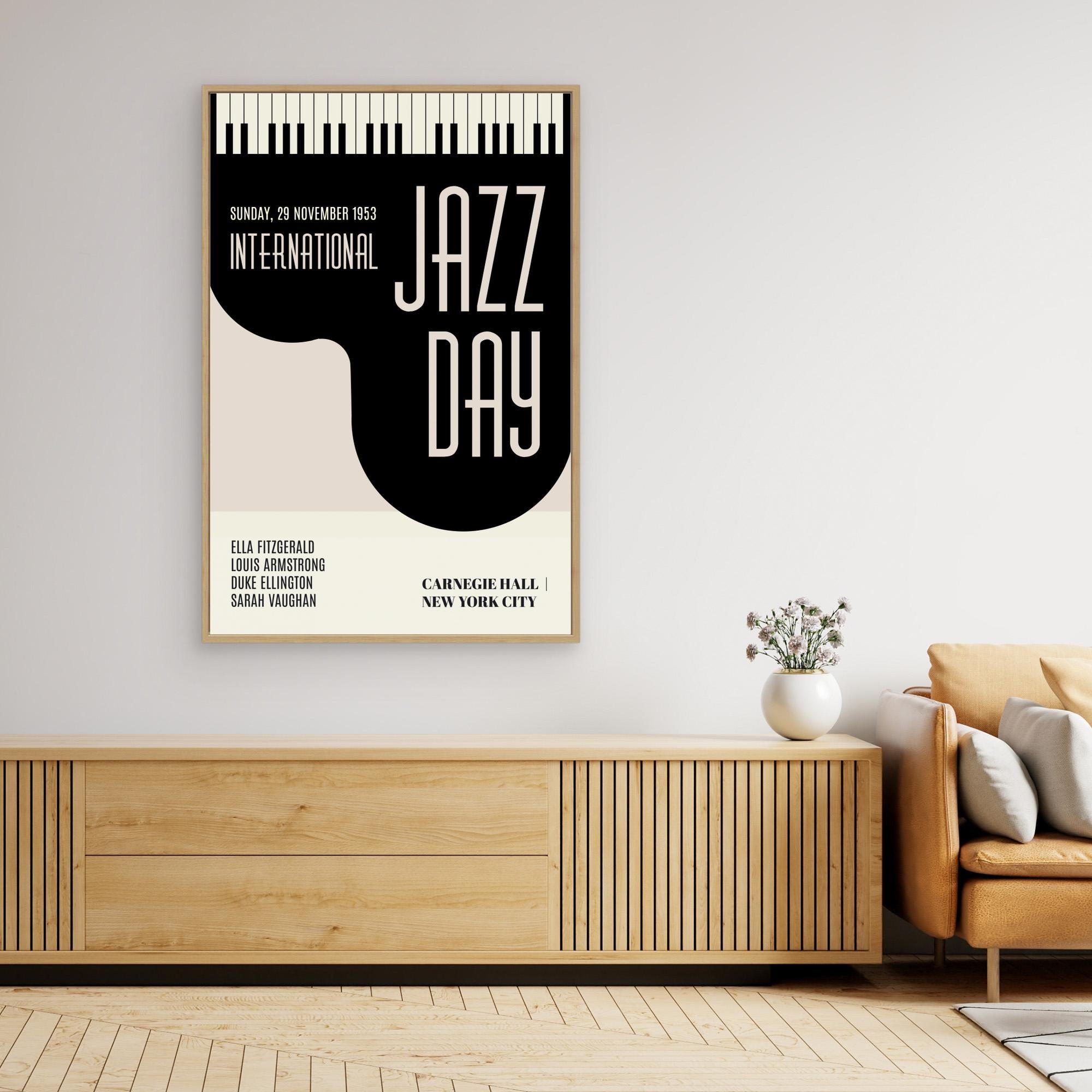 Jazzy Days canvas art print premium wall art with bold geometric design
