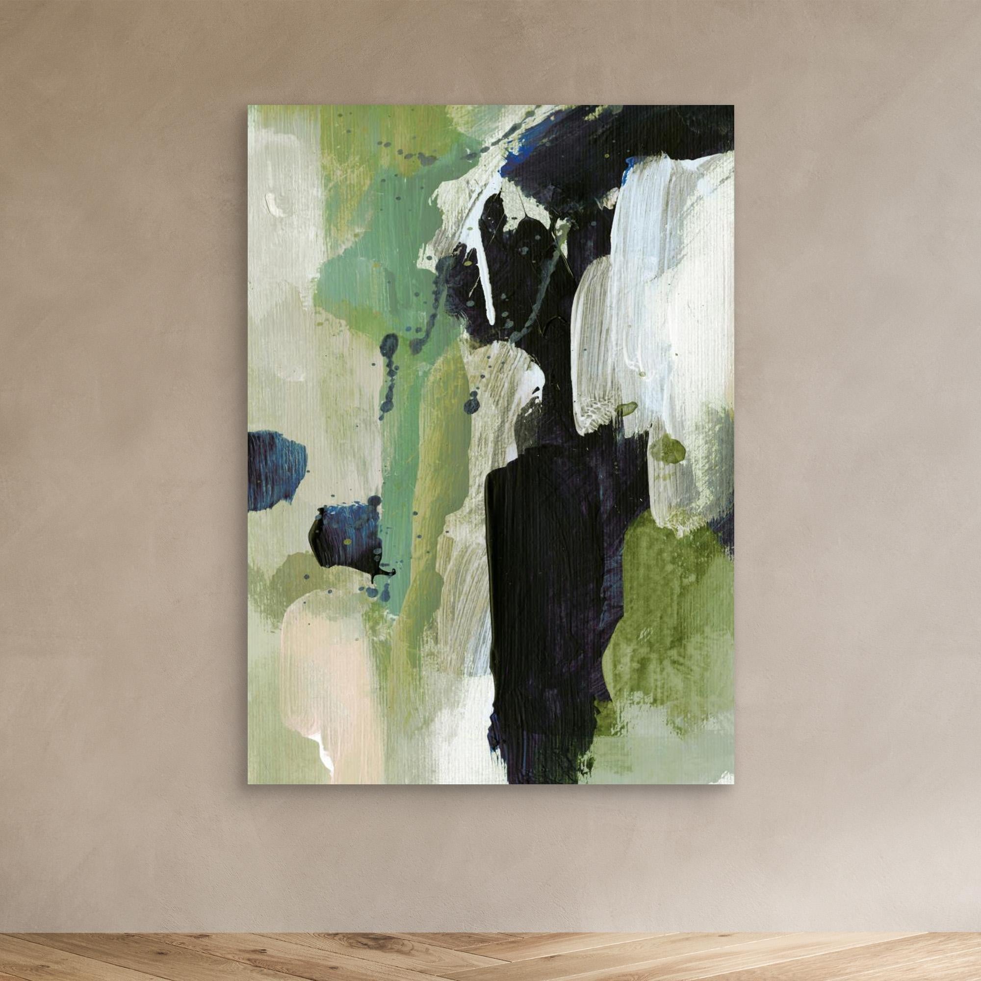 Waterfall by Dan Hobday nature canvas print - main view showing landscape artwork with flowing water.
